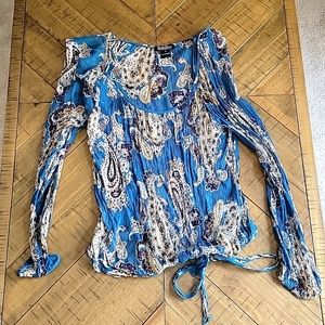 Lucky Brand Live in Love Blouse, Size Small